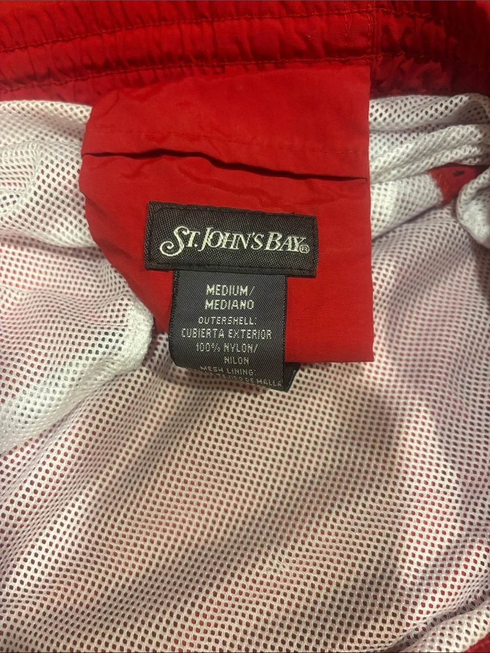St. John's Bay Red Elastic-Waist Athletic Shorts